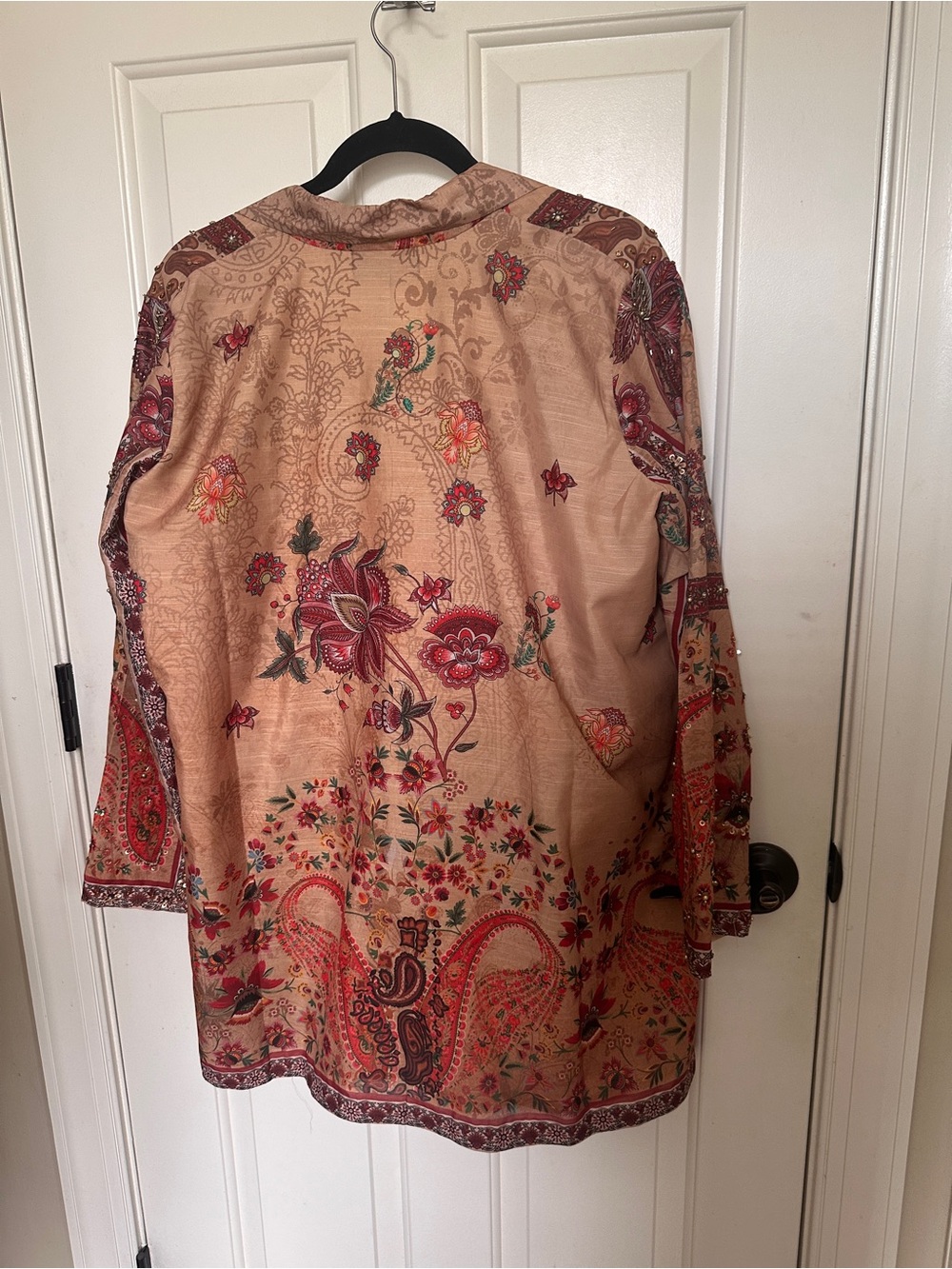 Pakistani clothes- Saira Rizwan- 4 piece silk outfit - Picture 5 of 11
